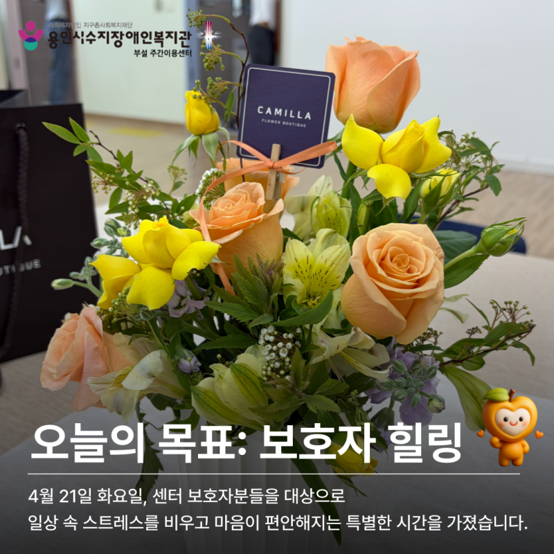 오늘의 목표: 보호자 힐링
