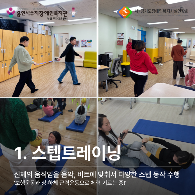 1월의 스텝트레이닝: 보행운동과 상하체 근력운동으로 체력 기르는중