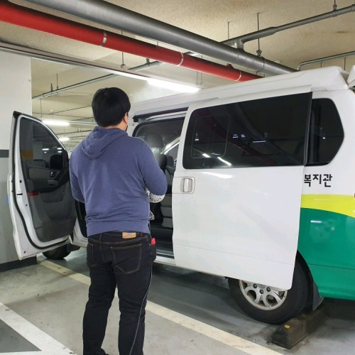 [코로나19대응 3탄]  복지관 차량 소독