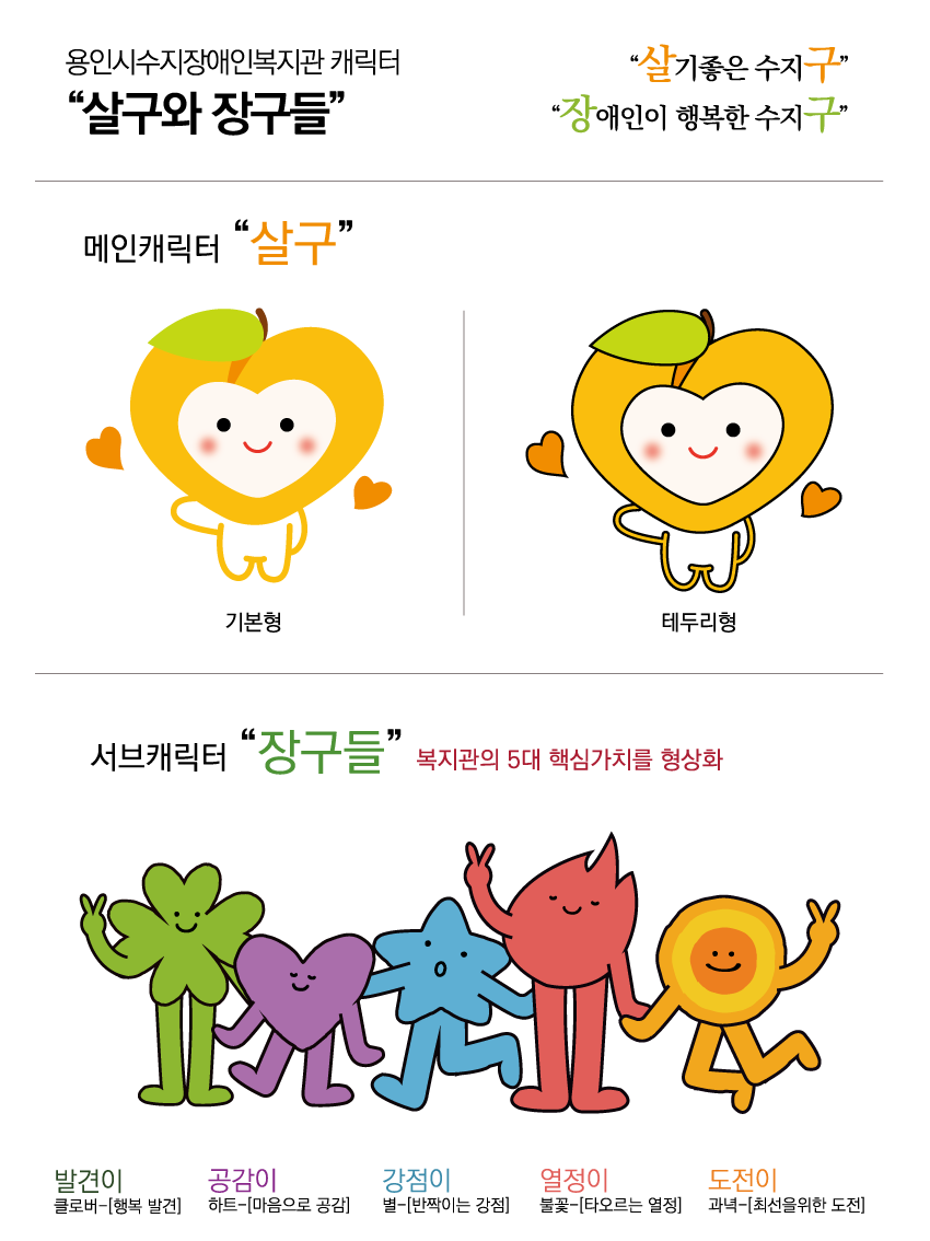 기관캐릭터 ‘살구와 장구들’